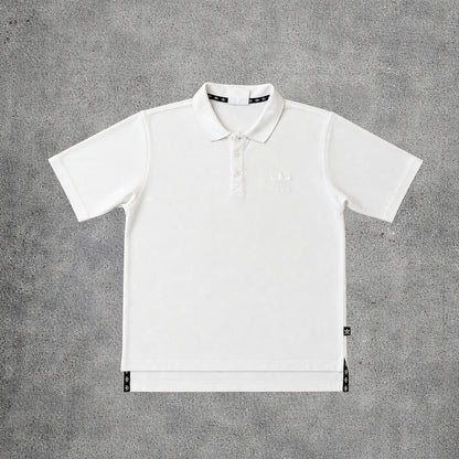 Polo blanc - Adidas - Taille L