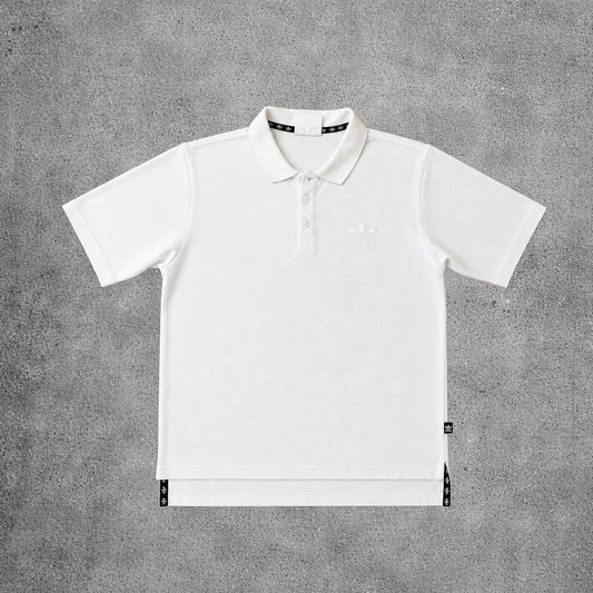 Polo blanc - Adidas - Taille L