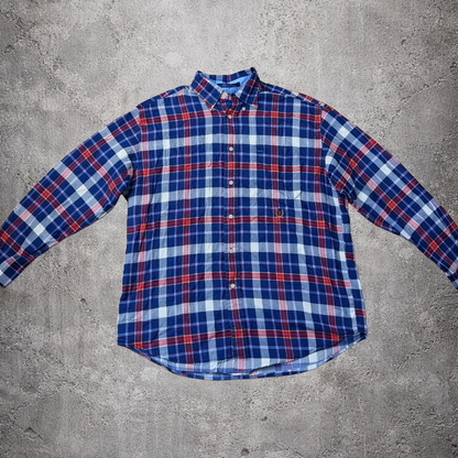 Chemise à carreaux rouges et bleus - Tommy Hilfiger - Taille M