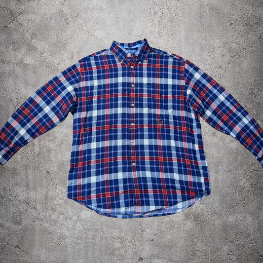 Chemise à carreaux rouges et bleus - Tommy Hilfiger - Taille M