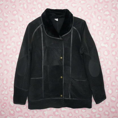 Veste en Daim Noir - by SARLOTTE - Taille : 38/40