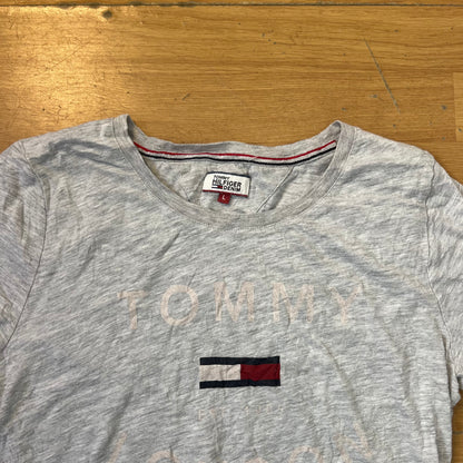 T-shirt gris - Tommy Hilfiger (femme) - Taille L