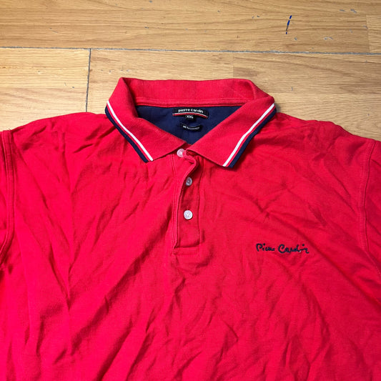 Polo rouge - Pierre Cardin - Taille XXL