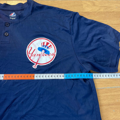 T-shirt baseball bleu - New York Yankees - Taille XL