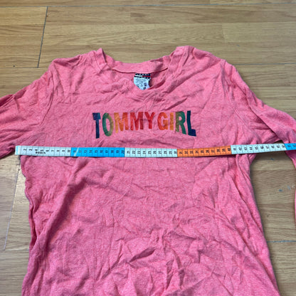 T-shirt manches longues rose - Tommy Hilfiger - Taille XL (enfant)