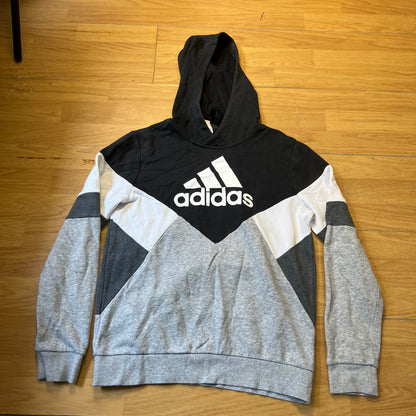 Sweat à capuche gris et noir - Adidas - Taille L