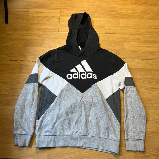 Sweat à capuche gris et noir - Adidas - Taille L