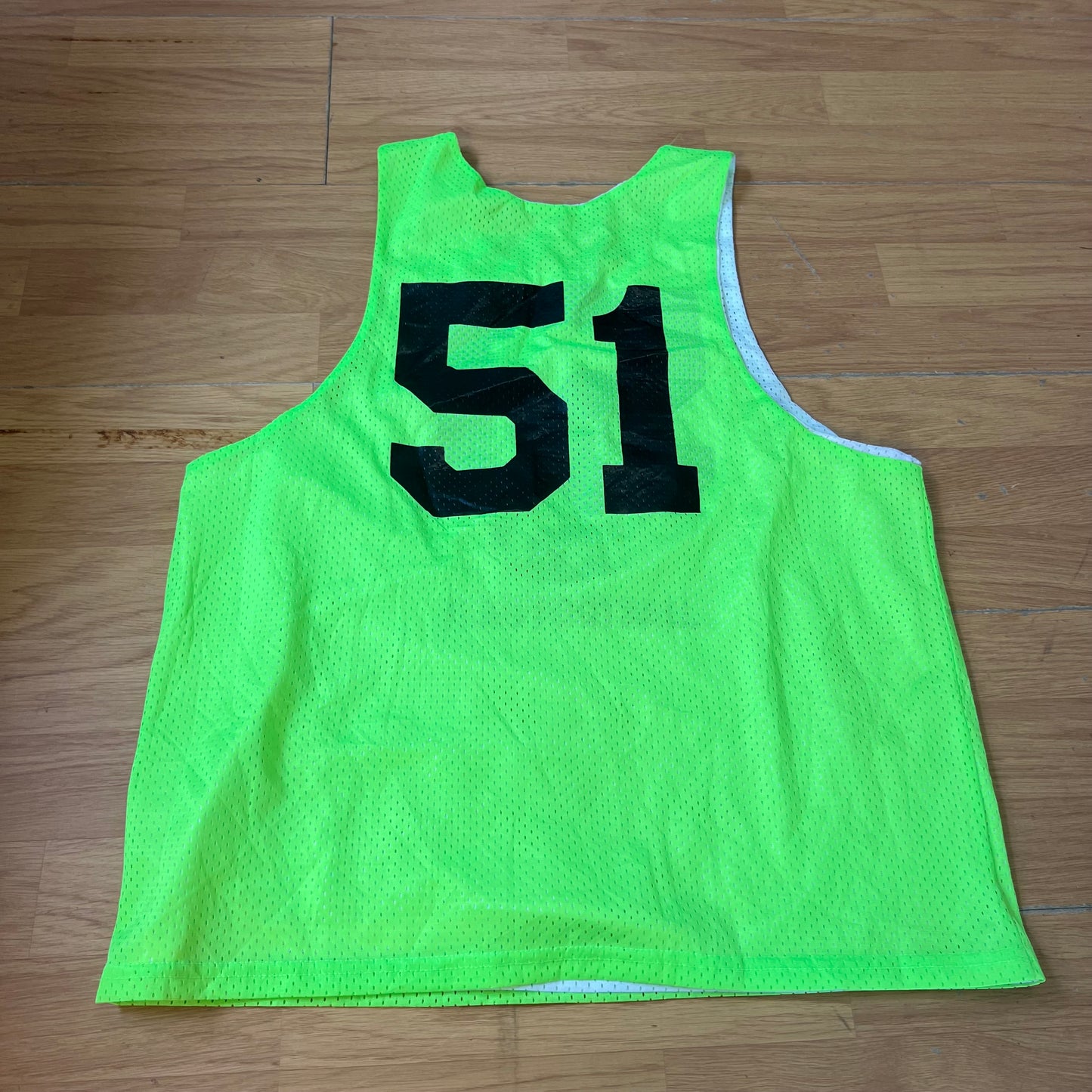 T-shirt football réversible fluo vert/jaune - Taille S/M