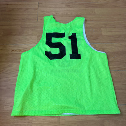 T-shirt football réversible fluo vert/jaune - Taille S/M