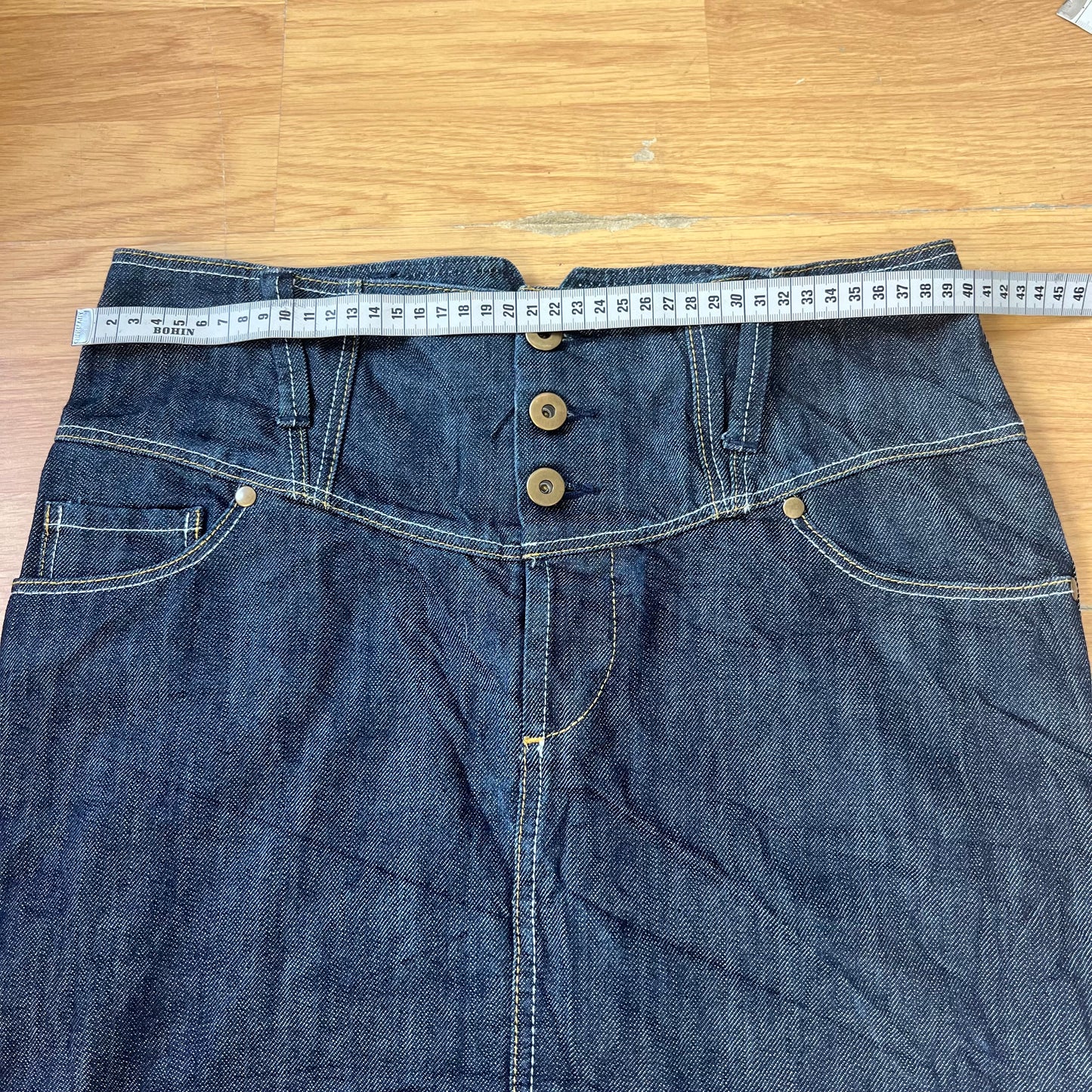 Jupe crayon en denim bleu - Taille 36 by DARCY