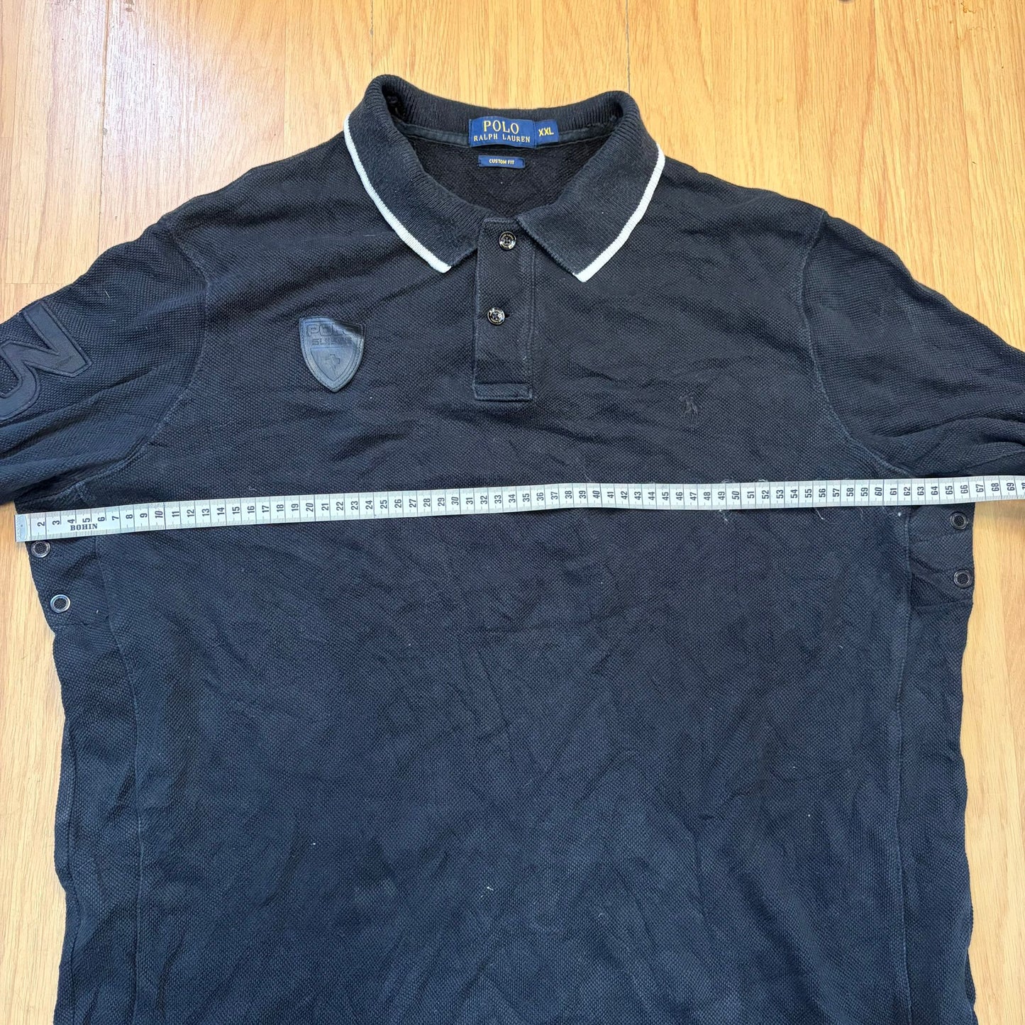 Polo manches longues noir - Ralph Lauren - Taille XXL