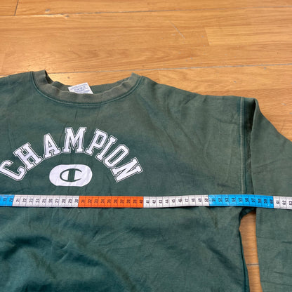 Sweat vert sans capuche - Champion - Taille S