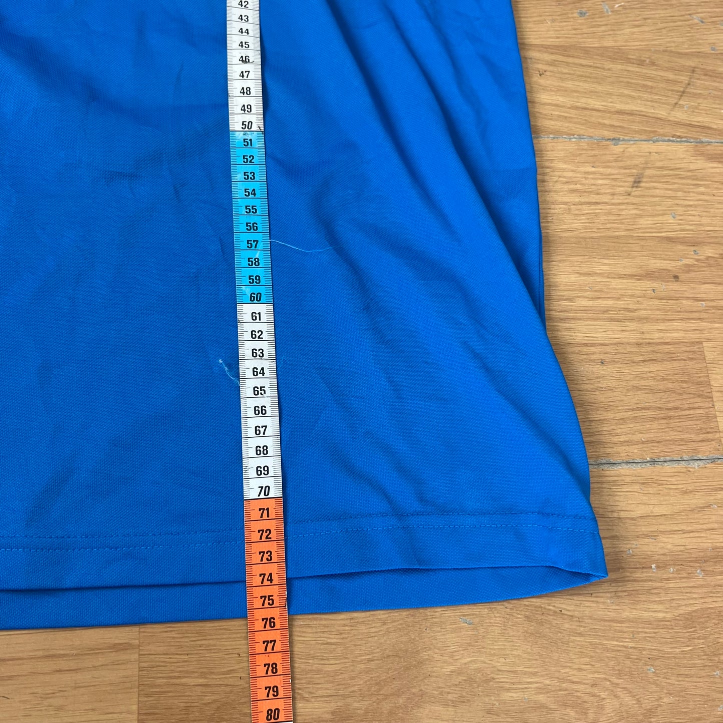 T-shirt baseball bleu et blanc - Taille L