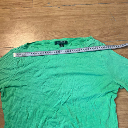 Top vert manches mi-longues - Ralph Lauren - Taille L