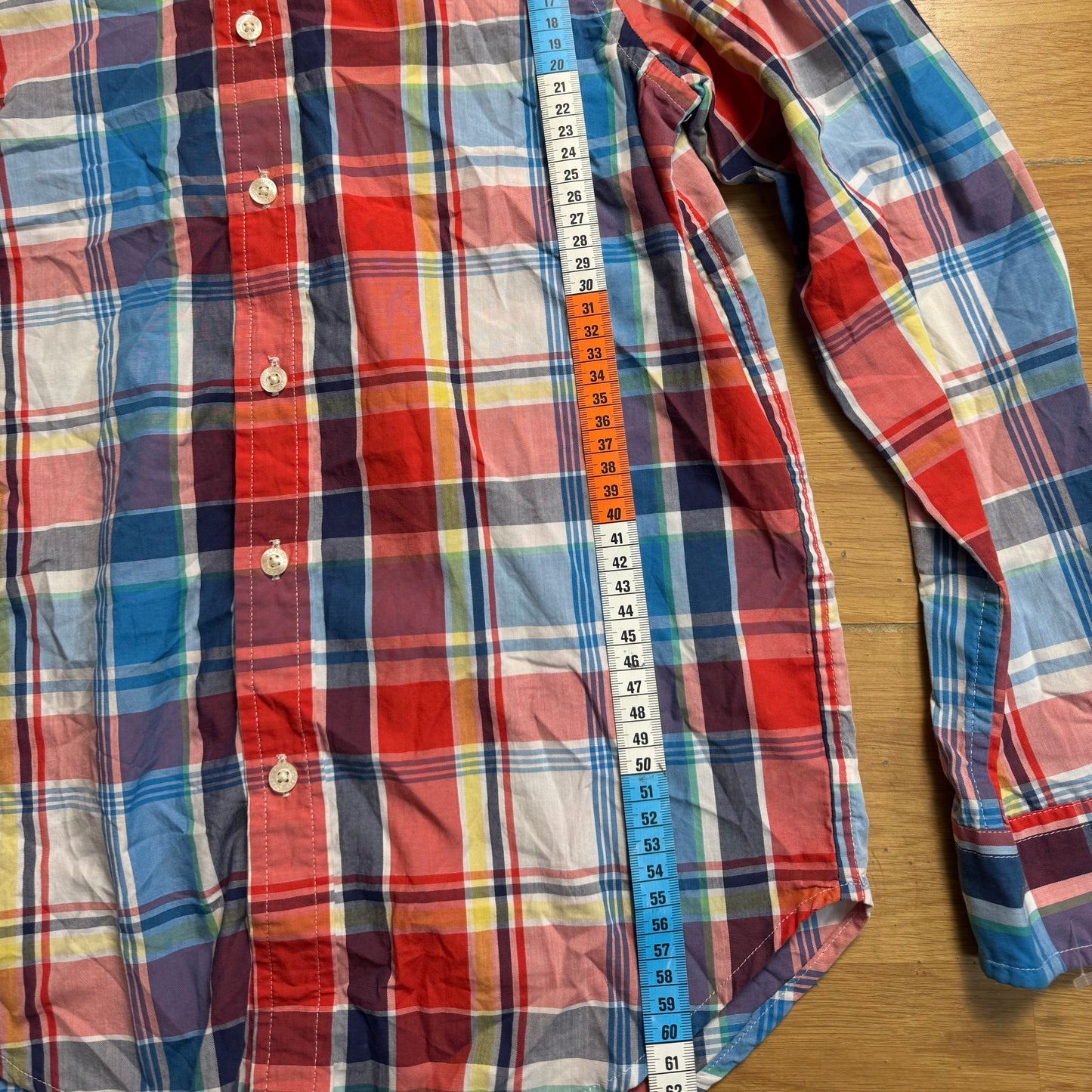 Chemise tartan bleu, rouge et blanc - Chaps - Taille L