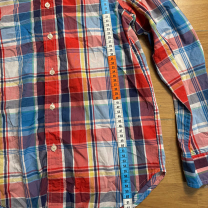 Chemise tartan bleu, rouge et blanc - Chaps - Taille L