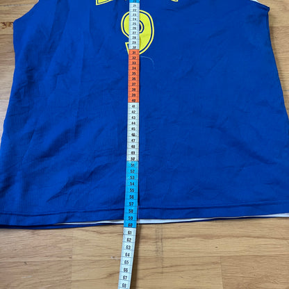 T-shirt basketball bleu et jaune - Reebok - Taille M
