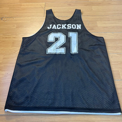 T-shirt réversible style basketball noir et blanc - Taille 2XL