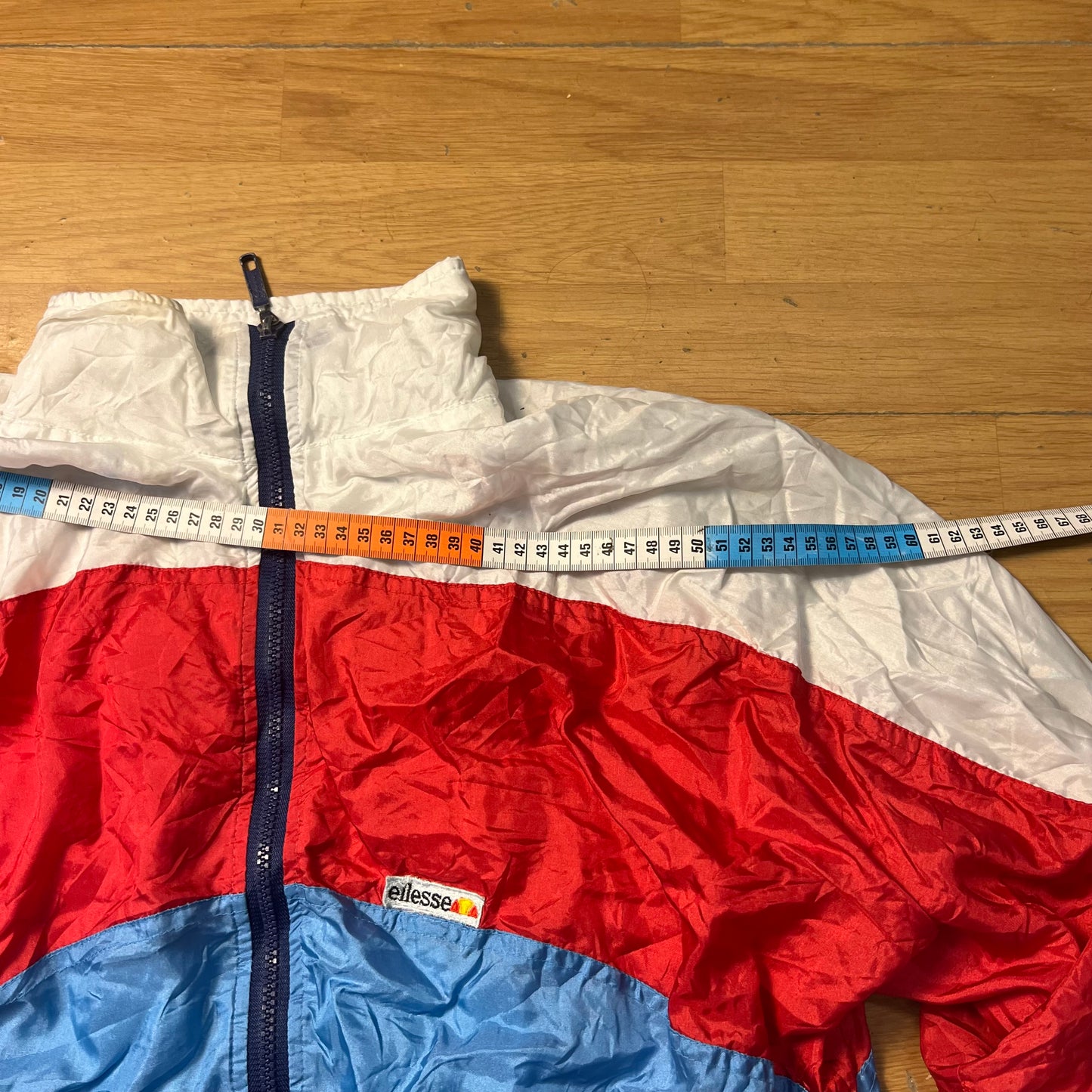 Veste coupe-vent blanc, bleu et rouge - Ellesse - Taille M