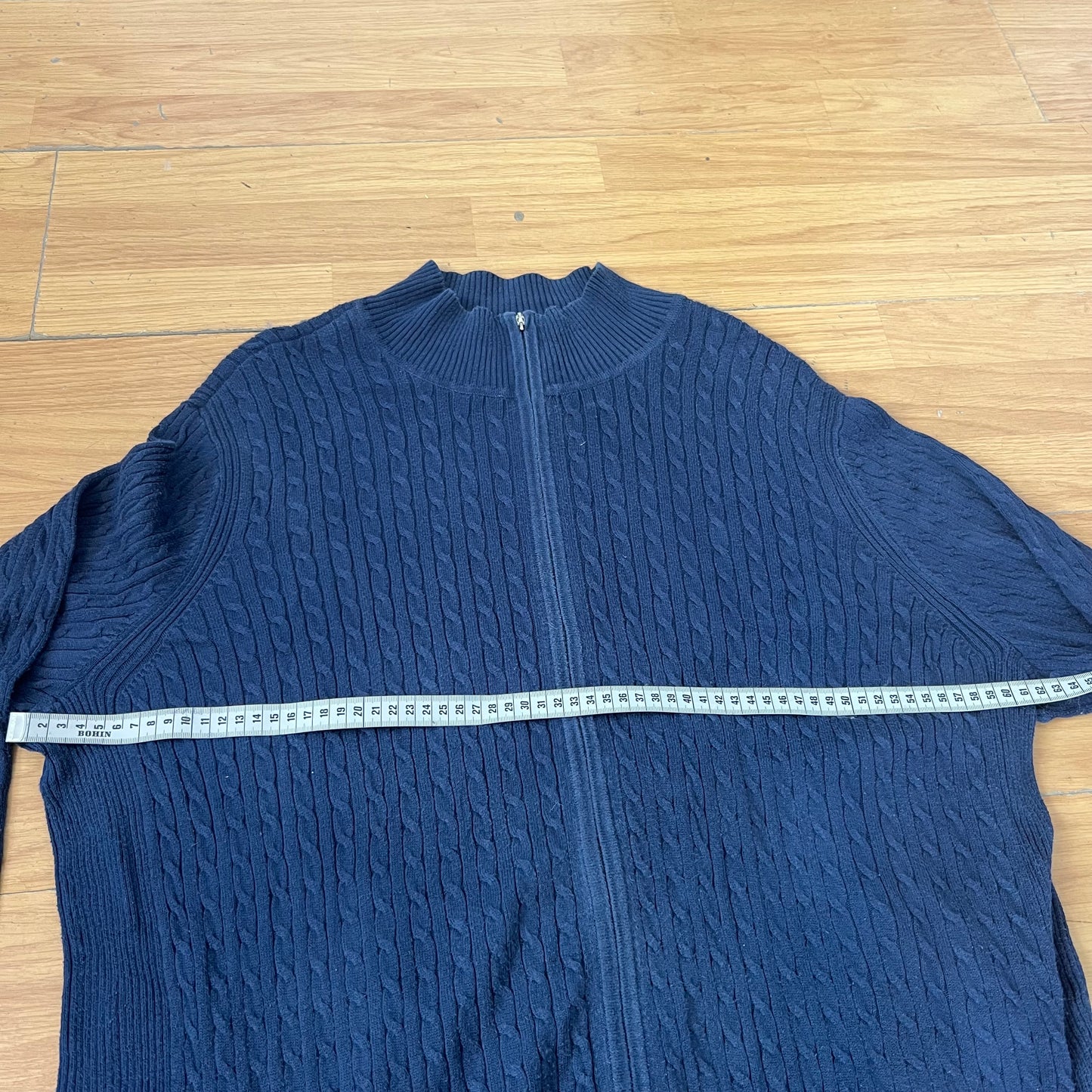 Pull zippé bleu Tommy Hilfiger femme – Taille XXL