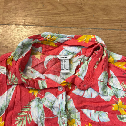 Chemisier court orange - Forever 21 - Taille S