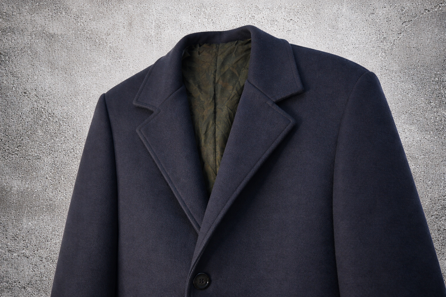 Veste laine bleu foncé – Taille – M
