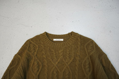 Pull vert brun chiné – by Zainab