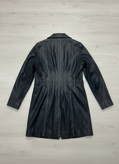 Manteau Long Cuir - by BÉATRICE