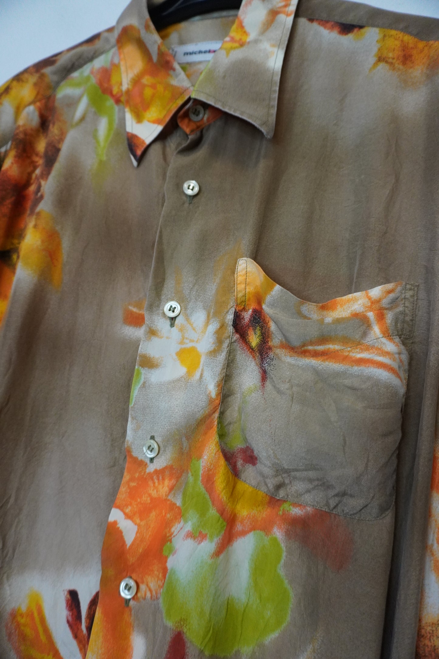 Chemise Brun Floral - Taille L - By CHRIS