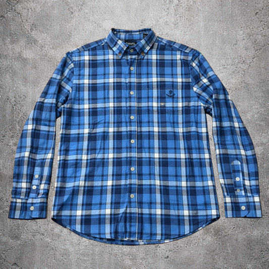 Chemise à carreaux bleu - Chaps - Taille XL