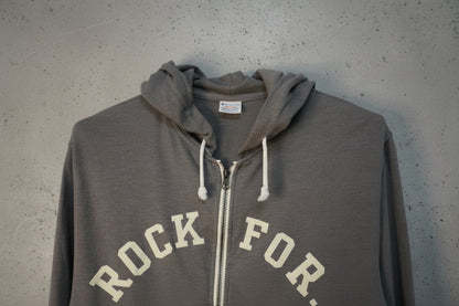 Hoodie gris zippé – taille M