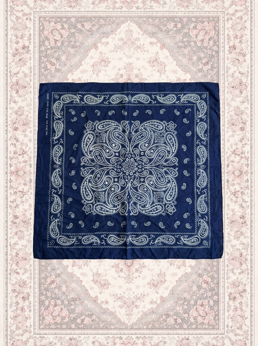 Bandana bleu foncé – By Iasmine
