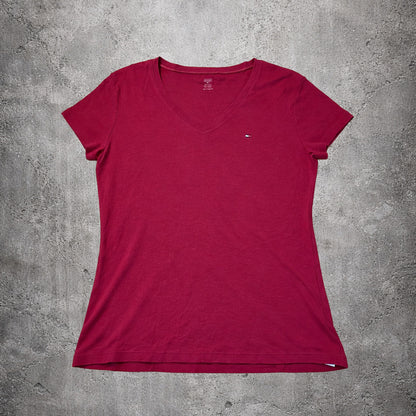 T-shirt rose foncé - Tommy Hilfiger (femme) - Taille XXL