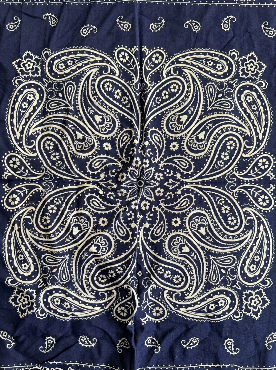 Bandana bleu foncé – By Iasmine