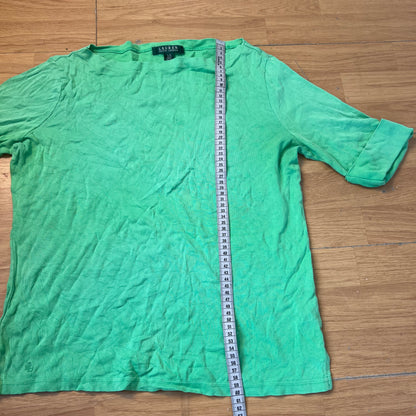 Top vert manches mi-longues - Ralph Lauren - Taille L