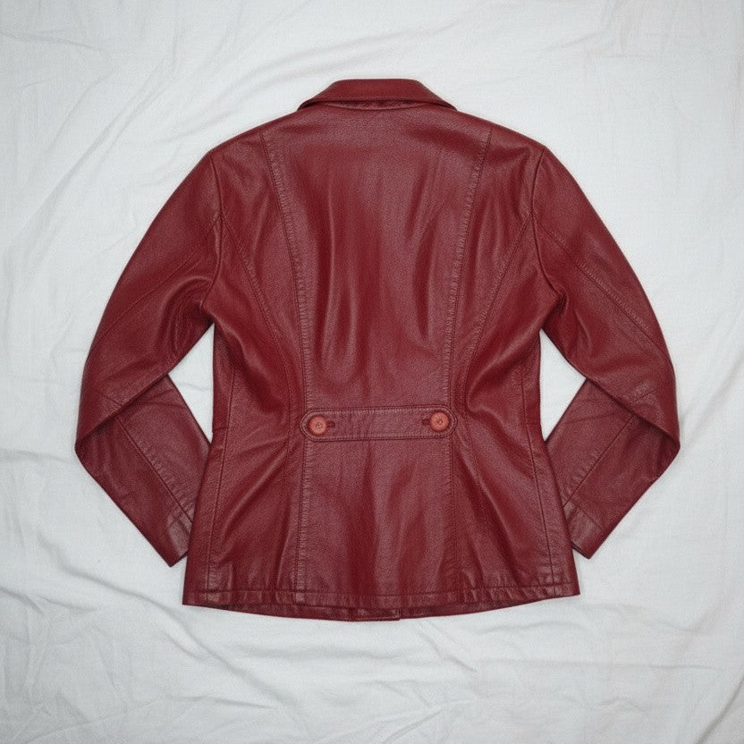 Veste En Cuir - by PLAN.BEE - Taille : S