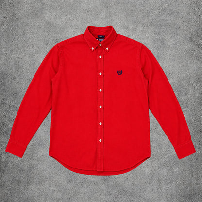 Chemise rouge en velour côtelé - Chaps - Taille L (16/18ans)