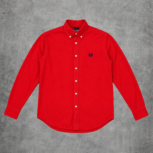 Chemise rouge en velour côtelé - Chaps - Taille L (16/18ans)