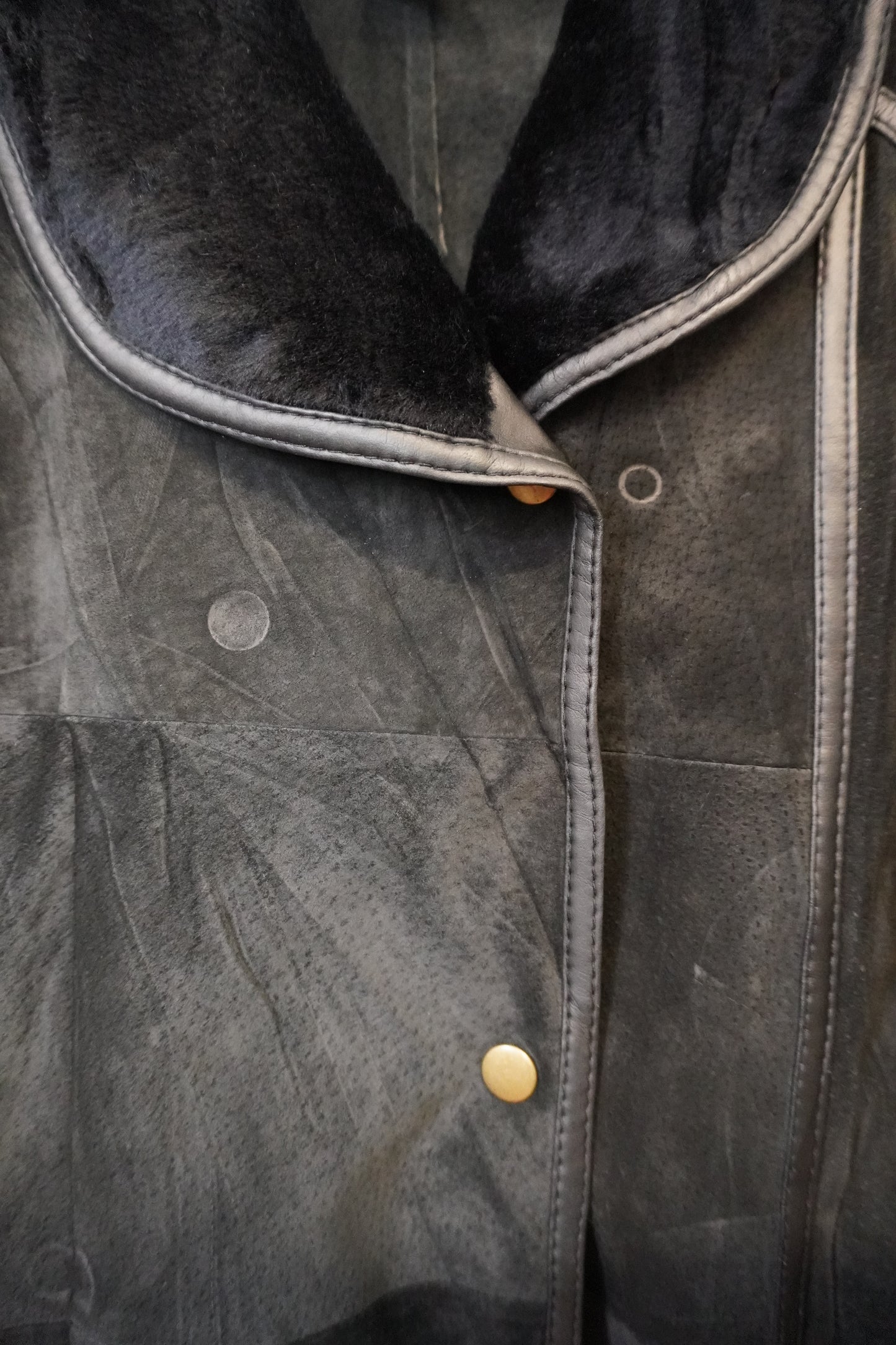 Veste en Daim Noir - by SARLOTTE - Taille : 38/40