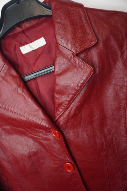 Veste En Cuir - by PLAN.BEE - Taille : S