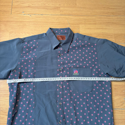 Chemise verte à pois - Rosamclub - Taille L
