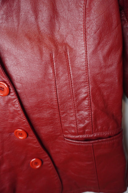 Veste En Cuir - by PLAN.BEE - Taille : S