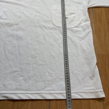 T-shirt blanc col V - Hugo Boss - Taille M