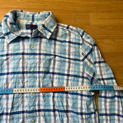 Chemise à carreaux bleu et blanc - Gap - Taille L