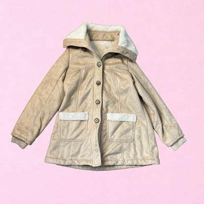 Veste mouton crème boutonnée by ZAINAB