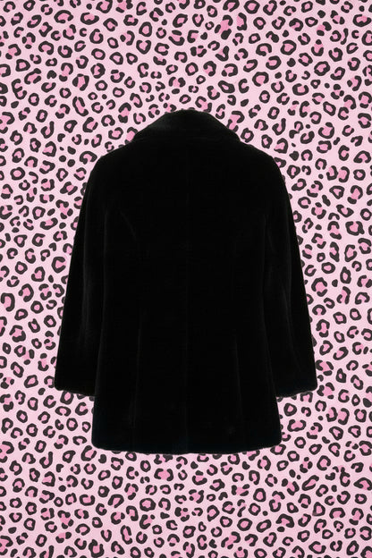 Veste en Fourrure Noire - by SARLOTTE - Taille : L