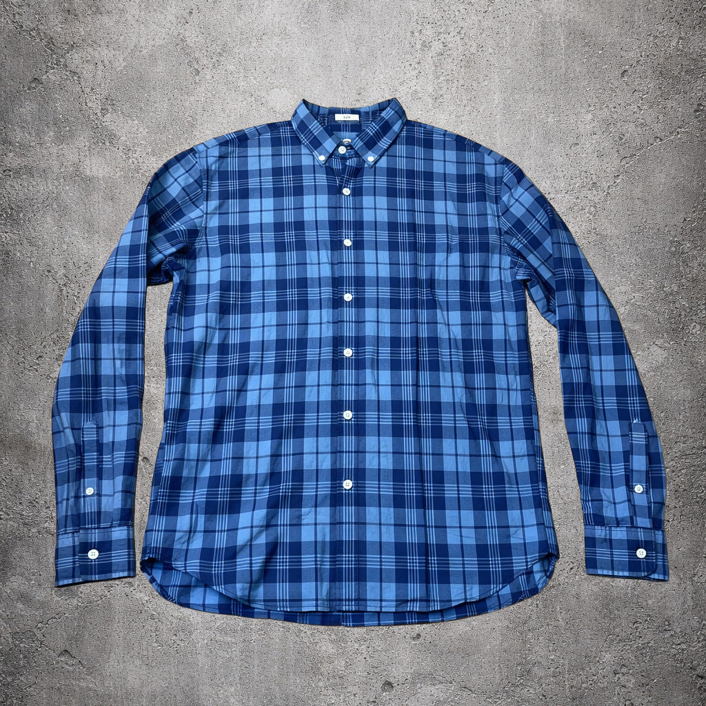 Chemise slim à carreaux bleu - J.Crew - Taille XL