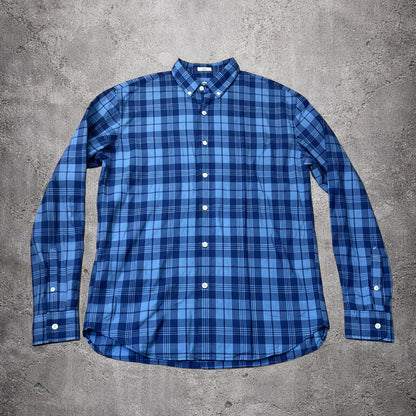Chemise slim à carreaux bleu - J.Crew - Taille XL