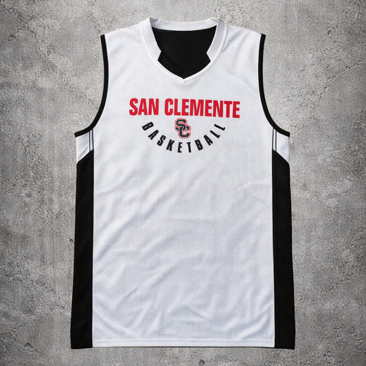 Maillot de basketball blanc et noir – Taille – M