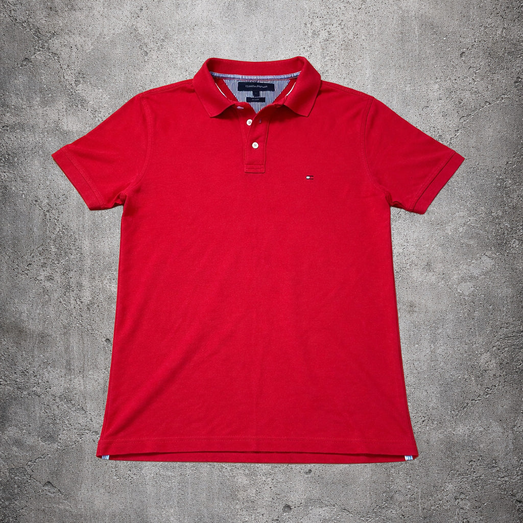Polo rouge - Tommy Hilfiger - Taille S